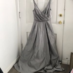 Silver Bridesmaid/wedding guest dress